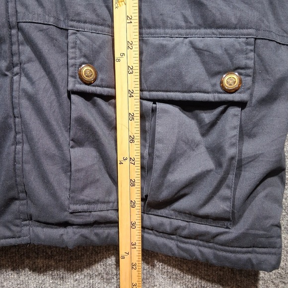 Vintage Haband's Stag Hill Men's Large Navy Blue Jacket "Missing the hood" - Picture 10 of 15